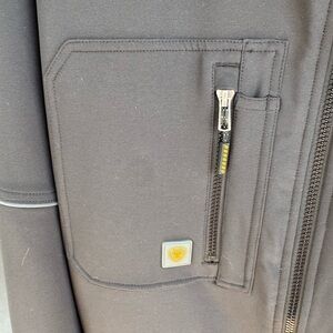 Ariat Rebar Black Jacket with Orange Logo